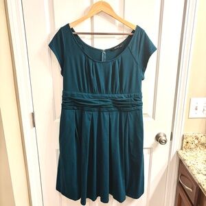 eShakti Teal Mini Dress